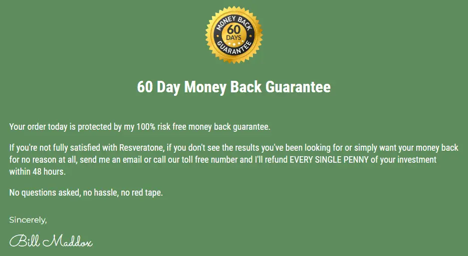 resveratone-60-day-money-back-guarantee